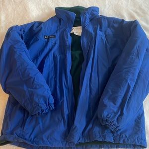 Vintage Columbia blue fleece lined jacket, size L